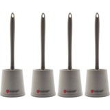 Discountershop Toilet brush with silicone toilet brush 4 pcs - Toilet brush with holder - Stainless toilet brush - Non-slip Toilet brush - Firm brush Discountershop Toilet brush with silicone toilet brush 4 pcs - Toilet brush with holder - Stainless toilet brush - Non-slip Toilet brush - Firm brush