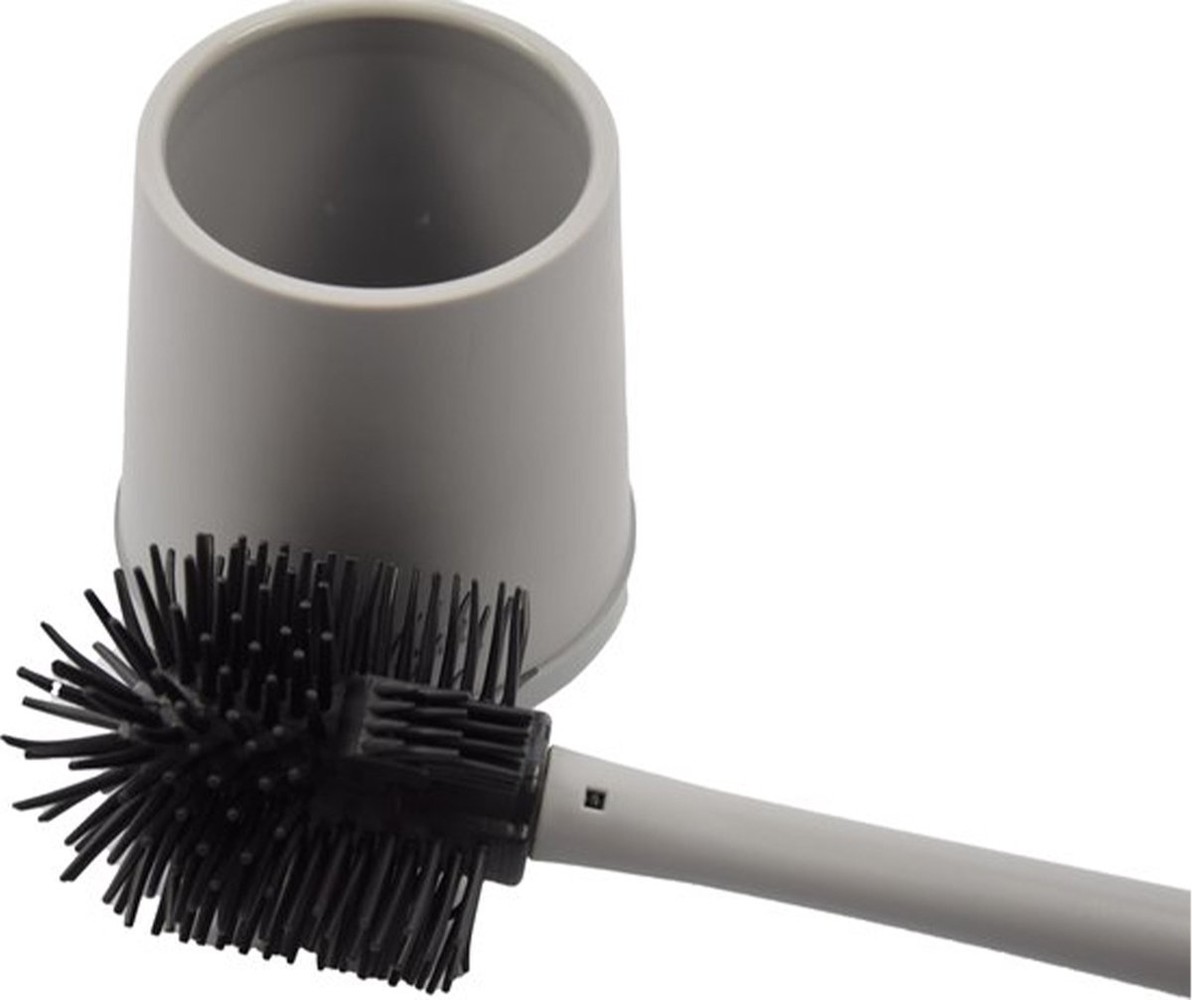 Discountershop Toiletborstel met siliconen toiletborstel 4 stuks  Toiletborstel Roestrij toiletborstel  Toiletborstel Stevige borstel -