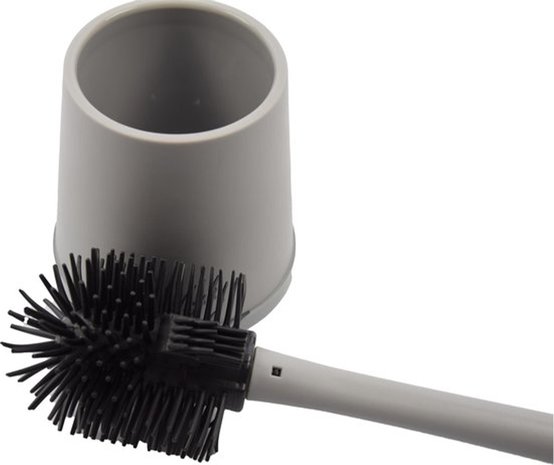 Discountershop Toiletborstel met siliconen toiletborstel 4 stuks  Toiletborstel Roestrij toiletborstel  Toiletborstel Stevige borstel -