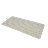 Discountershop Badmat Grijs - 76 x 36 cm - antislip mat - voor bad en douche Rubberen Antislip Douchemat - 36x76 cm | Kwaliteit | Grijs
