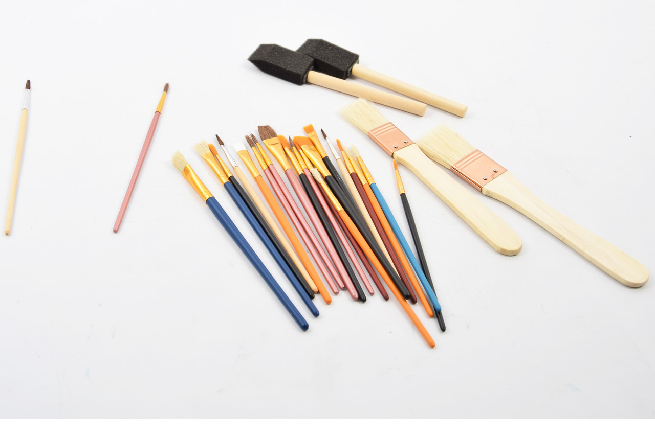 Discountershop Spons Schilderskwast - Painting Brush Set - Schilderen verf kwasten 25 stuks- 2 x foambrush DIY Discountershop Spons Schilderskwast - Painting Brush Set - Schilderen verf kwasten 25 stuks- 2 x foambrush DIY