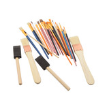 Discountershop Sponge Paint Brush - Painting Brush Set - Painting paint brushes 25 pcs - 2 x foambrush DIY Discountershop Sponge Paint Brush - Painting Brush Set - Painting paint brushes 25 pcs - 2 x foambrush DIY