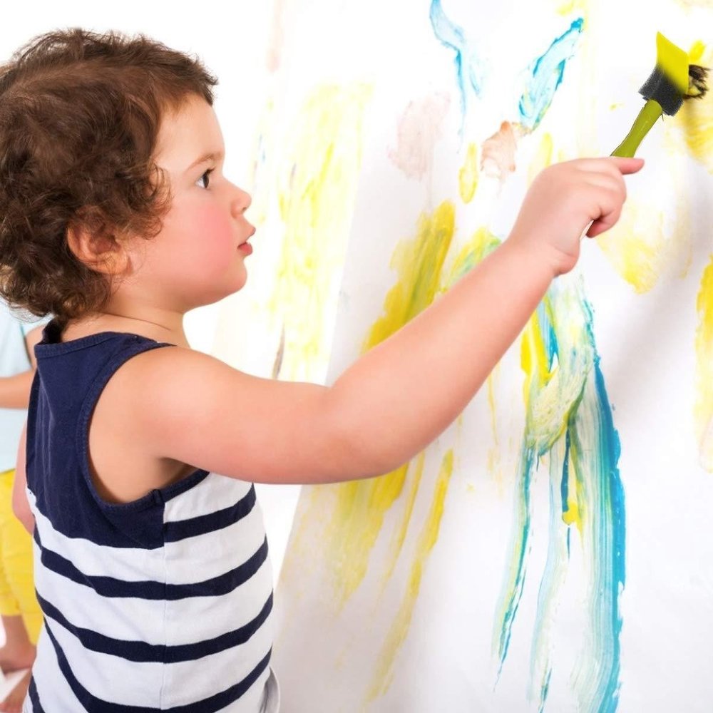 Discountershop Sponge Paint Brush - Painting Brush Set - Painting paint brushes 25 pcs - 2 x foambrush DIY Discountershop Sponge Paint Brush - Painting Brush Set - Painting paint brushes 25 pcs - 2 x foambrush DIY