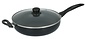 Keukenpan - Ø 28 cm - Luxe keukenpan van 28cm Anti-aanbaklaag - handvat zwart - Pan met Deksel Keukenpan - Ø 28 cm - Luxe keukenpan van 28cm Anti-aanbaklaag - handvat zwart - Pan met Deksel