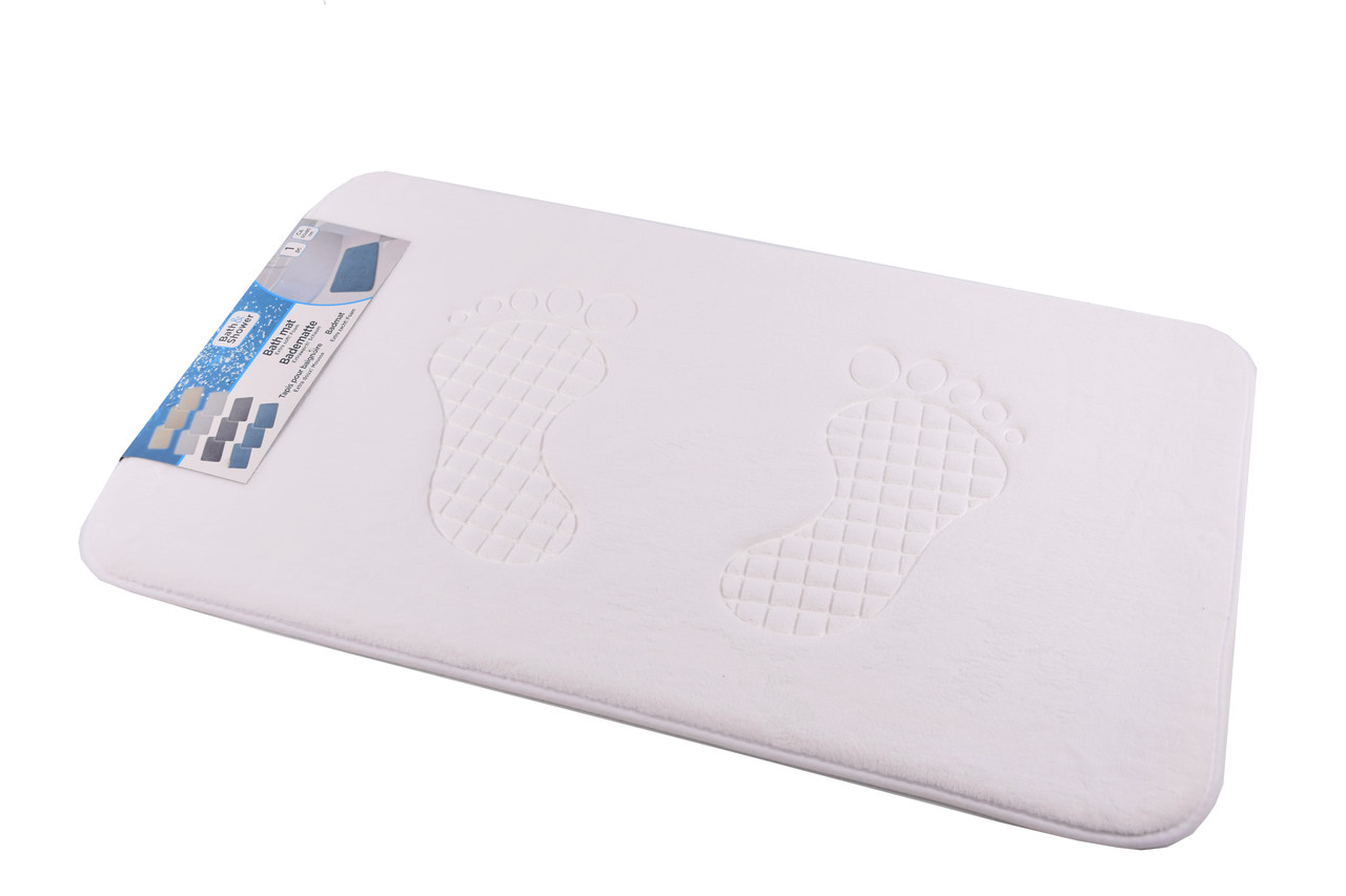 Merkloos Badmat & WC Mat Set - Douche mat set - Wit - 60cm x 40cm - badmat set 3-delig - Soft Foam - Extra Zacht - FOAM Merkloos Badmat & WC Mat Set - Douche mat set - Wit - 60cm x 40cm - badmat set 3-delig - Soft Foam - Extra Zacht - FOAM