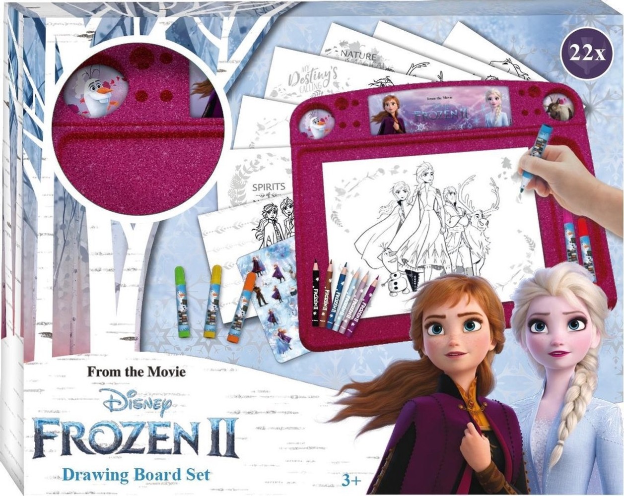 Frozen drawing board 22 pieces - Frozen drawing board Set Junior ...