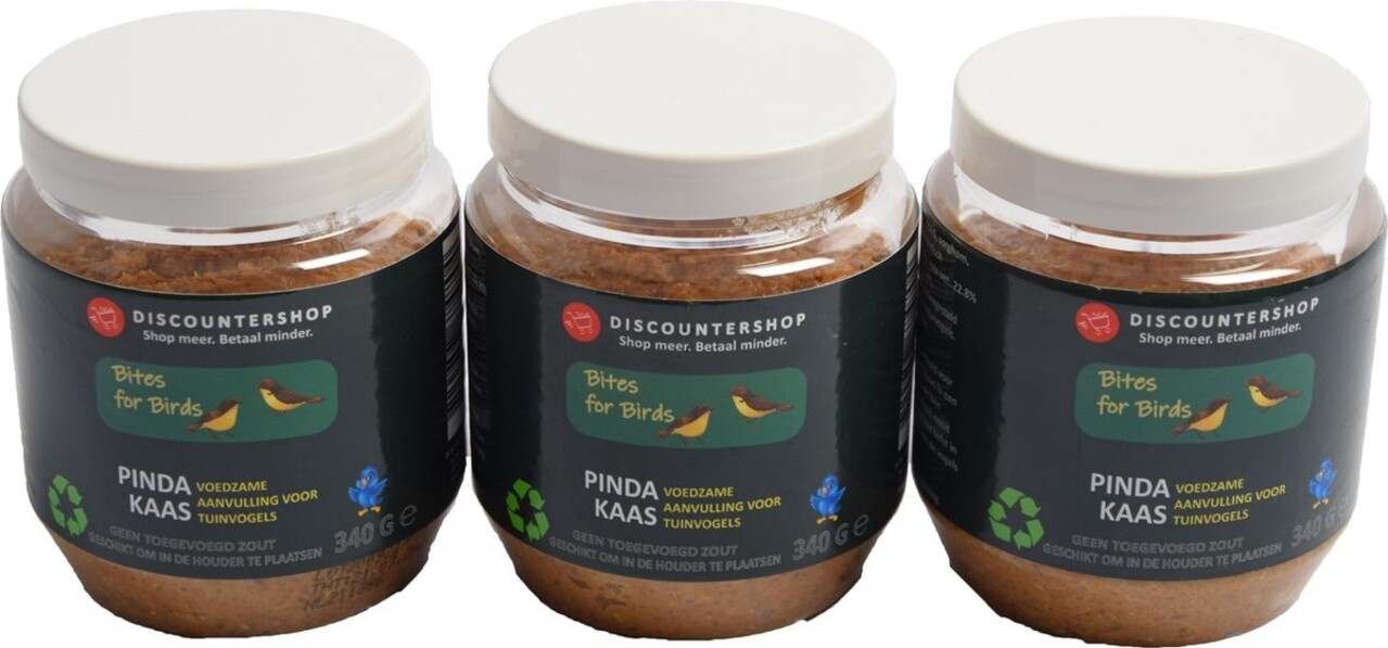 Discountershop 3 X Discountershop Pindakaas voor tuinvogels - Tuinvogels - vogelvoer - Vogelpindakaas - tuinvogelvoer - Vogelhuisje Discountershop 3 X Discountershop Pindakaas voor tuinvogels - Tuinvogels - vogelvoer - Vogelpindakaas - tuinvogelvoer - Vogelhuisje