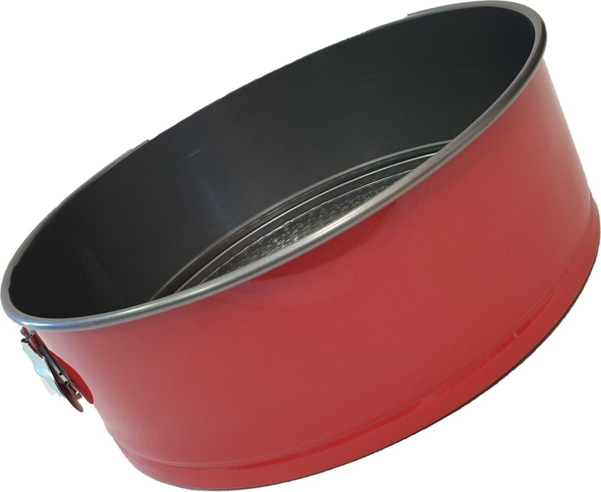 Discountershop springvorm rond Ø 25 cm anti-aanbak 3-delig, ronde springvorm voor taart en cake