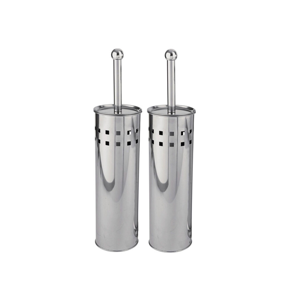 Discountershop 2 Pieces Toilet Brush Stainless Steel - Toilet Brush Stainless Steel - Stainless Steel Toilet Brush in Holder - Toilet Brush Holder - Toilet Brush - Toilet Brush - Silver - Stainless Steel Discountershop 2 Pieces Toilet Brush Stainless Steel - Toilet Brush Stainless Steel - Stainless Steel Toilet Brush in Holder - Toilet Brush Holder - Toilet Brush - Toilet Brush - Silver - Stainless Steel