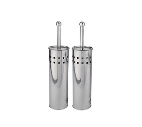 Discountershop 2 Stuks Toiletborstel RVS - Wcborstel Rvs - RVS Toiletborstel in houder - Toiletborstelhouder - Wc borstel - Toiletborstel - Zilver - RVS Discountershop 2 Stuks Toiletborstel RVS - Wcborstel Rvs - RVS Toiletborstel in houder - Toiletborstelhouder - Wc borstel - Toiletborstel - Zilver - RVS