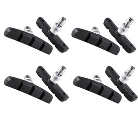 Discountershop 4 Set Universal Rubber Bicycle V Brake Pad Set - 4 Pairs - 8 Pieces - 70mm | Rubber Brake Pads | Bicycles Brake Pad | Brake pad set | Brake pad set Suitable for Mountain bike, City bike, Folding bike and Touring bike Discountershop 4 Set Universal Rubber Bicycle V Brake Pad Set - 4 Pairs - 8 Pieces - 70mm | Rubber Brake Pads | Bicycles Brake Pad | Brake pad set | Brake pad set Suitable for Mountain bike, City bike, Folding bike and Touring bike