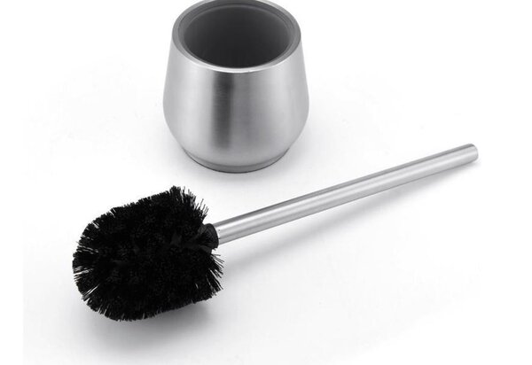 Discountershop 3 X Toilet Brush Stainless Steel - Toilet Brush Stainless Steel - Stainless Steel Toilet Brush in Holder - Toilet Brush Holder - Toilet Brush - Toilet Brush with Holder Freestanding - Brushed Stainless Steel Discountershop 3 X Toilet Brush Stainless Steel - Toilet Brush Stainless Steel - Stainless Steel Toilet Brush in Holder - Toilet Brush Holder - Toilet Brush - Toilet Brush with Holder Freestanding - Brushed Stainless Steel