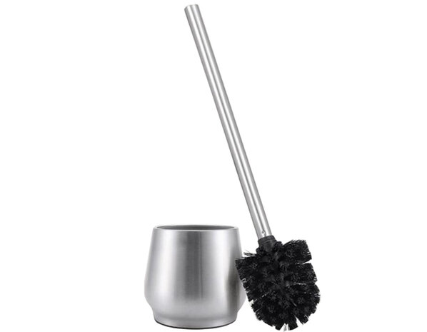 Discountershop 2 X Toilet Brush Stainless Steel - Toilet Brush Stainless Steel - Stainless Steel Toilet Brush in Holder - Toilet Brush Holder - Toilet Brush - Toilet Brush with Holder Freestanding - Brushed Stainless Steel Discountershop 2 X Toilet Brush Stainless Steel - Toilet Brush Stainless Steel - Stainless Steel Toilet Brush in Holder - Toilet Brush Holder - Toilet Brush - Toilet Brush with Holder Freestanding - Brushed Stainless Steel