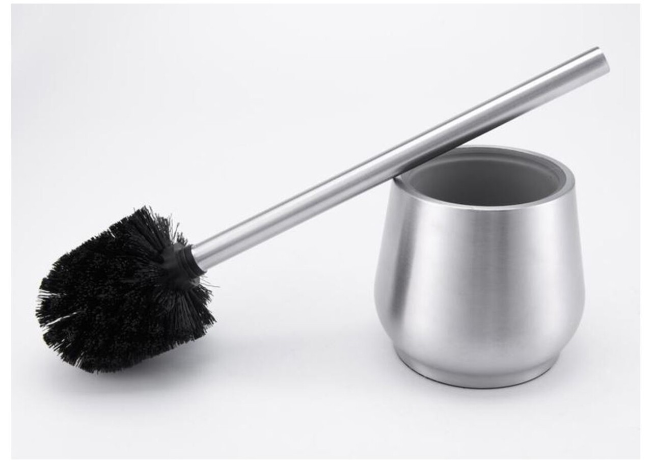 Discountershop 2 X Toilet Brush Stainless Steel - Toilet Brush Stainless Steel - Stainless Steel Toilet Brush in Holder - Toilet Brush Holder - Toilet Brush - Toilet Brush with Holder Freestanding - Brushed Stainless Steel Discountershop 2 X Toilet Brush Stainless Steel - Toilet Brush Stainless Steel - Stainless Steel Toilet Brush in Holder - Toilet Brush Holder - Toilet Brush - Toilet Brush with Holder Freestanding - Brushed Stainless Steel