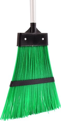Discountershop Retractable garden broom 29 X 3 X 136 CM - Broom with telescopic handle - Green Silver - adjustable handle - garden items - brooms - cleaning equipment
