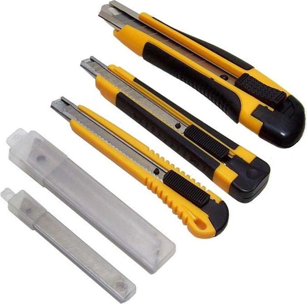 Merkloos Snap-off knife set 26 pieces including spare blades Merkloos Snap-off knife set 26 pieces including spare blades