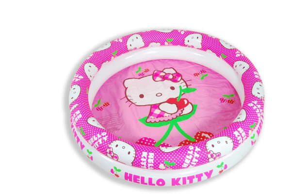 Hello Kitty Zwembad kopen - Zwembad meisjes opblaaszwembad Hello Kitty meisjes 90 cm PVC roze/wit