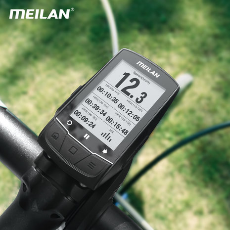 Meilan Fietscomputer Gps - Oplaadbaar - Zwart - Kunststof - 7.9Cm X 10.5Cm - 280G - 40 Uur Branduren Meilan Fietscomputer Gps - Oplaadbaar - Zwart - Kunststof - 7.9Cm X 10.5Cm - 280G - 40 Uur Branduren
