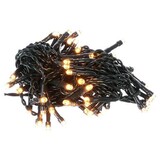 Merkloos Christmas lights Warm white | 100 LEDs | 7.4 + 3 Meters | Seasonal decoration | Colour black