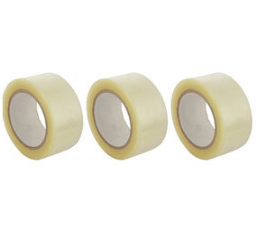 Merkloos 3x pieces of packaging tape transparent 55 meters - 5 cm wide - Office and warehouse items Merkloos 3x pieces of packaging tape transparent 55 meters - 5 cm wide - Office and warehouse items