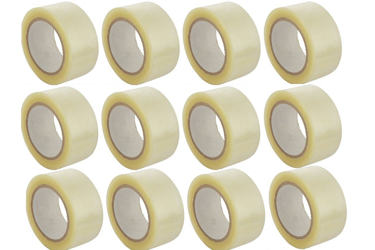 Discountershop               Packaging tape Transparent -55 meters -5cm wide - 12x rolls Discountershop               Packaging tape Transparent -55 meters -5cm wide - 12x rolls