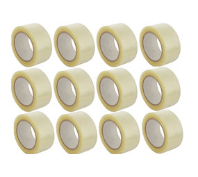 Discountershop Verpakkingstape Transparant -55 meter -5cm breed - 12x stuks rollen Discountershop Verpakkingstape Transparant -55 meter -5cm breed - 12x stuks rollen