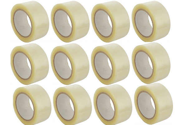 Discountershop  Verpakkingstape Transparant -55 meter -5cm breed - 12x stuks rollen