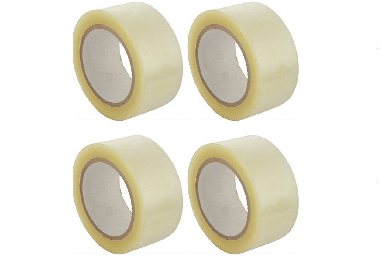 Merkloos 4x rolls of packaging tape transparent 66 meters - 5 cm wide - Office and warehouse items Merkloos 4x rolls of packaging tape transparent 66 meters - 5 cm wide - Office and warehouse items