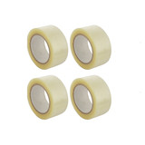 Merkloos 4x rolls of packaging tape transparent 66 meters - 5 cm wide - Office and warehouse items Merkloos 4x rolls of packaging tape transparent 66 meters - 5 cm wide - Office and warehouse items