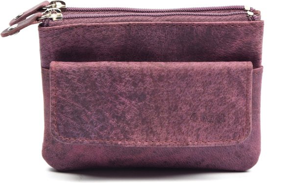 4 East 4East® |Key Case Wallet| Purple | wallet pouch - ring wallet - card holder with zipper - zipper wallet - 3 zippers wallet - buffalo leather wallet - wallet with RFID - Copy 4 East 4East® |Key Case Wallet| Purple | wallet pouch - ring wallet - card holder with zipper - zipper wallet - 3 zippers wallet - buffalo leather wallet - wallet with RFID - Copy