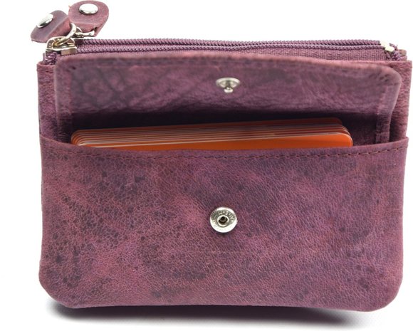 4 East 4East® |Key Case Wallet| Purple | wallet pouch - ring wallet - card holder with zipper - zipper wallet - 3 zippers wallet - buffalo leather wallet - wallet with RFID - Copy 4 East 4East® |Key Case Wallet| Purple | wallet pouch - ring wallet - card holder with zipper - zipper wallet - 3 zippers wallet - buffalo leather wallet - wallet with RFID - Copy