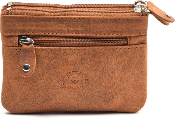 4 East 4East® |Sleuteletui portemonnee|Cognac| portemonnee etui - ring portemonnee - pasjeshouder met rits - rits portemonnee - 3 ritsen portemonnee - buffelleer portemonnee - portemonnee met RFID 4 East 4East® |Sleuteletui portemonnee|Cognac| portemonnee etui - ring portemonnee - pasjeshouder met rits - rits portemonnee - 3 ritsen portemonnee - buffelleer portemonnee - portemonnee met RFID