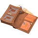 4East 4East® | Vintage Leren Dames Portemonnee Harmonica |Cognac | Ideale Dames Portemonnee | Stoer Leer| met RFID bescherming 4East 4East® | Vintage Leren Dames Portemonnee Harmonica |Cognac | Ideale Dames Portemonnee | Stoer Leer| met RFID bescherming