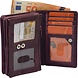 4East 4East® | Vintage Leren Dames Portemonnee Harmonica |Paars | Ideale Dames Portemonnee | Stoer Leer| met RFID bescherming 4East 4East® | Vintage Leren Dames Portemonnee Harmonica |Paars | Ideale Dames Portemonnee | Stoer Leer| met RFID bescherming