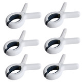 Discountershop Klemmen 6 stuks - Wasknijpers - 6 stuks - Wit en blauw 100% kunststof en dus roestvrij | Laten geen afdrukken achter Discountershop Klemmen 6 stuks - Wasknijpers - 6 stuks - Wit en blauw 100% kunststof en dus roestvrij | Laten geen afdrukken achter