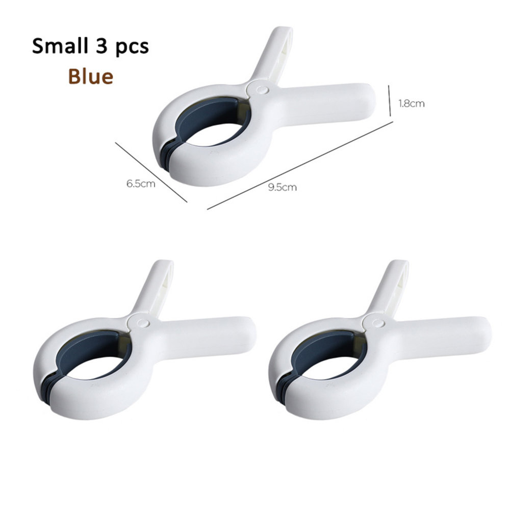 Discountershop Klemmen 6 stuks - Wasknijpers - 6 stuks - Wit en blauw 100% kunststof en dus roestvrij | Laten geen afdrukken achter Discountershop Klemmen 6 stuks - Wasknijpers - 6 stuks - Wit en blauw 100% kunststof en dus roestvrij | Laten geen afdrukken achter