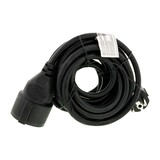 Merkloos Extension cord 5 meters Protective earth Rubber 3500W - Shut-off valve - Rubber 1.5mm2 IP44 Merkloos Extension cord 5 meters Protective earth Rubber 3500W - Shut-off valve - Rubber 1.5mm2 IP44