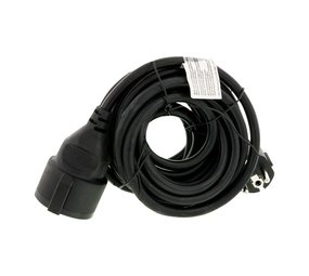 Merkloos Extension cord 5 meters Protective earth Rubber 3500W - Shut-off valve - Rubber 1.5mm2 IP44 Merkloos Extension cord 5 meters Protective earth Rubber 3500W - Shut-off valve - Rubber 1.5mm2 IP44