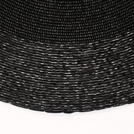 Discountershop Placemats - Rond - 30 cm - 4 stuks - Onderlegger - Hitte bestendig - Zwart - Luxe uitstraling beaded Placemat Discountershop Placemats - Rond - 30 cm - 4 stuks - Onderlegger - Hitte bestendig - Zwart - Luxe uitstraling beaded Placemat