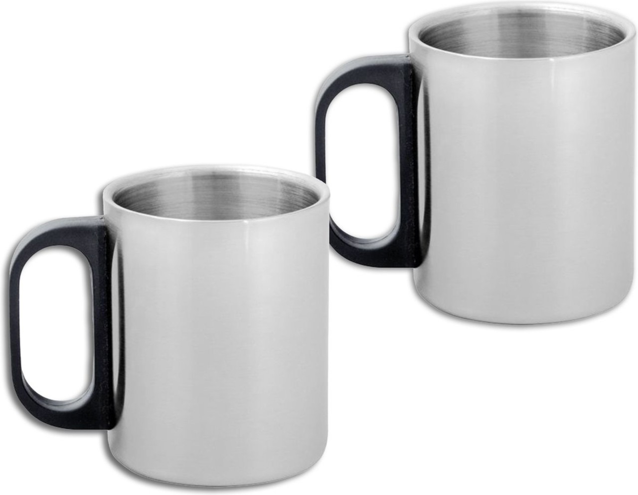 Discountershop Discountershop® Stainless Steel Thermos Bottle 1.0 liter with 2 cups Discountershop Discountershop® Stainless Steel Thermos Bottle 1.0 liter with 2 cups