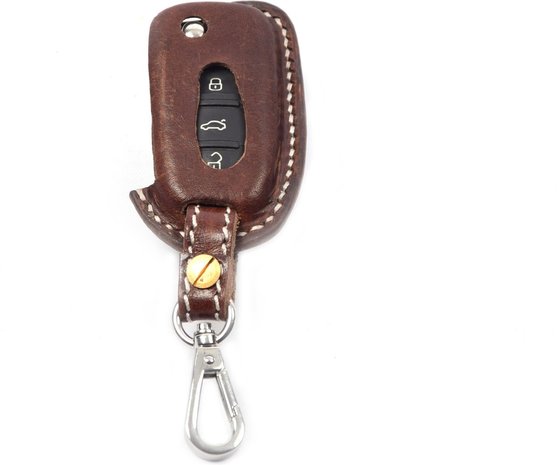 4 East Handgemaakt Volkswagen Sleutel Cover | Leren sleutelhoesje | beschermhoesje | autosleutel