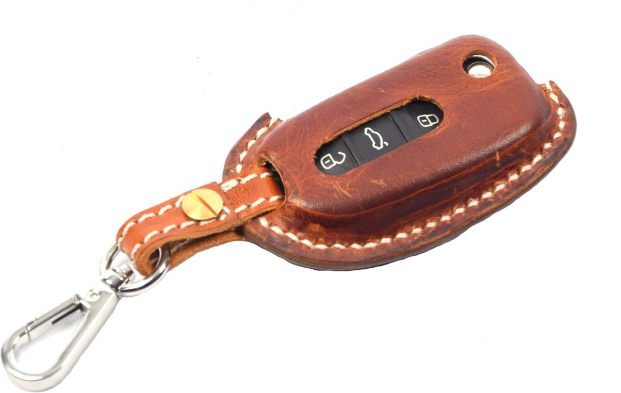 4 East Handgemaakt Volkswagen Sleutel Cover | Leren sleutelhoesje | beschermhoesje | autosleutel 4 East Handgemaakt Volkswagen Sleutel Cover | Leren sleutelhoesje | beschermhoesje | autosleutel