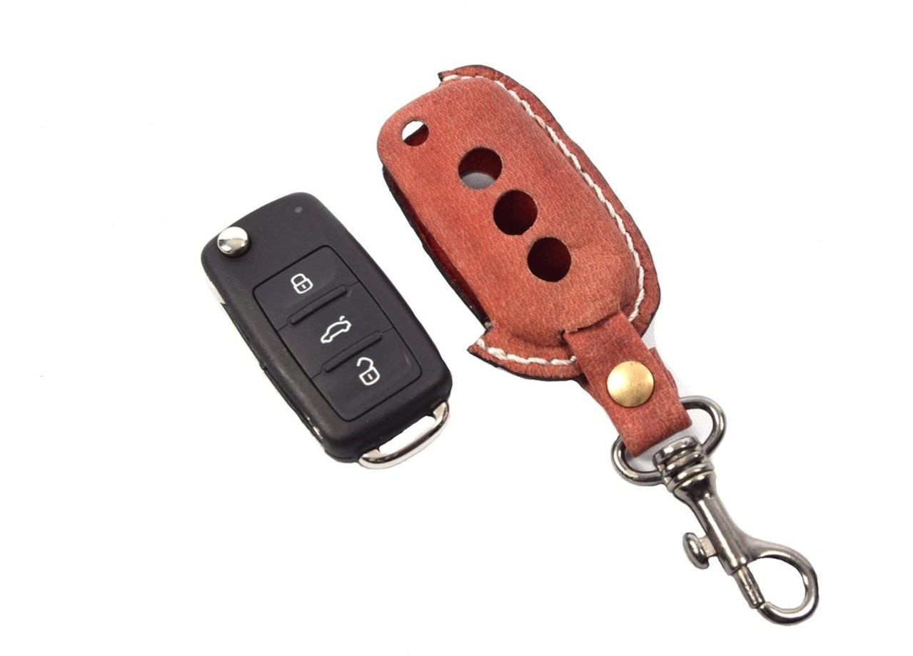 4 East Handmade Volkswagen Key Cover | Leather key case | protective case | car key 4 East Handmade Volkswagen Key Cover | Leather key case | protective case | car key