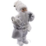 Discountershop Luxury Finished Christmas Decoration | Christmas decorations | 57 CM | Grey | Handmade Christmas doll |