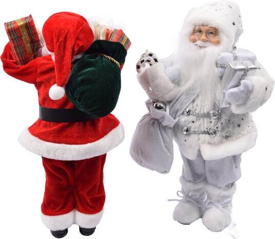 Discountershop Luxe Afgewerkte Kerst Decoratie | Kerstversiering | 57 CM | Grijs | Handgemaakt Kerstpop | Discountershop Luxe Afgewerkte Kerst Decoratie | Kerstversiering | 57 CM | Grijs | Handgemaakt Kerstpop |