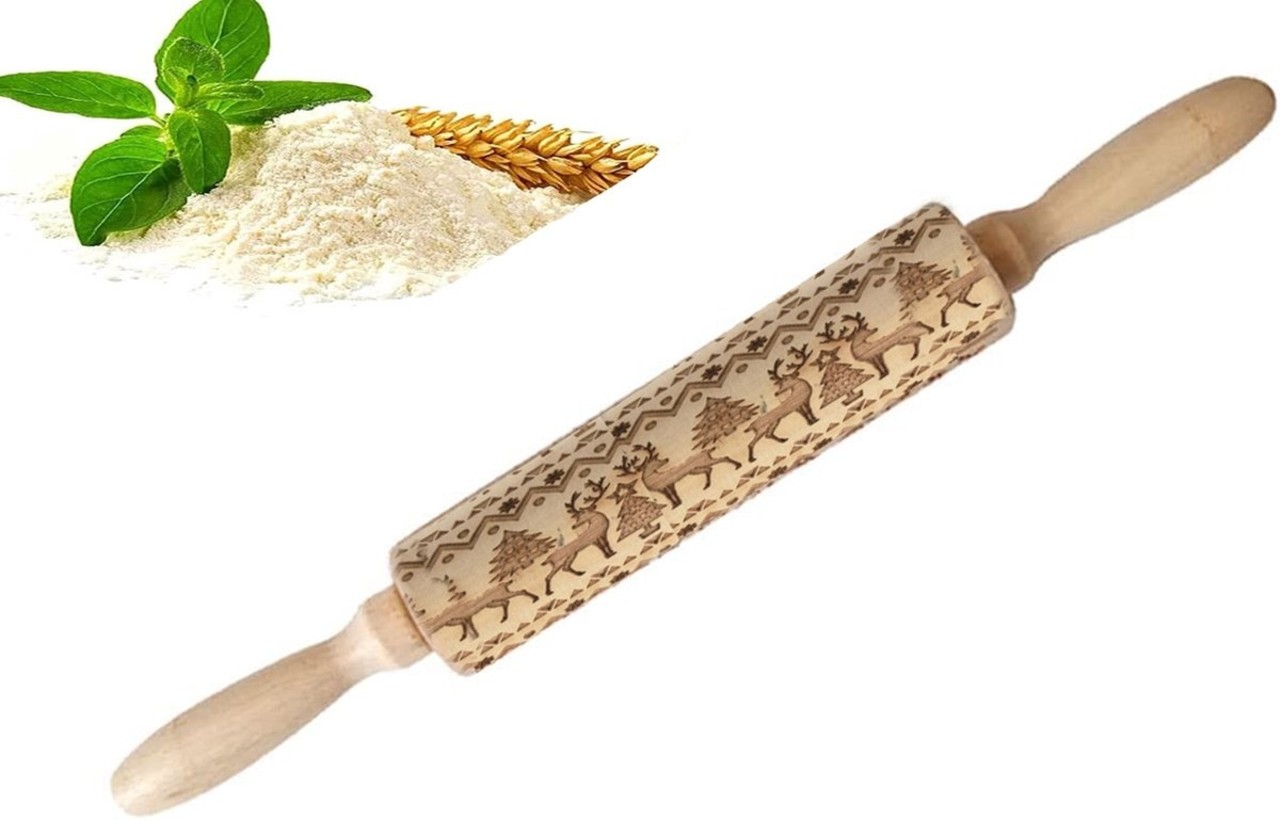 Discountershop Wooden rolling pin for Christmas cookies | Engraved Rolling Pin |Christmas Pastry| Cookie cutters | cookie cutters| Biscuits | cake | Discountershop Wooden rolling pin for Christmas cookies | Engraved Rolling Pin |Christmas Pastry| Cookie cutters | cookie cutters| Biscuits | cake |
