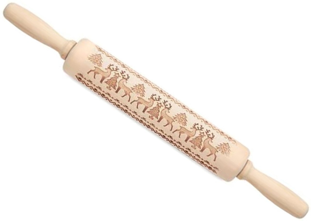 Discountershop Wooden rolling pin for Christmas cookies | Engraved Rolling Pin |Christmas Pastry| Cookie cutters | cookie cutters| Biscuits | cake | Discountershop Wooden rolling pin for Christmas cookies | Engraved Rolling Pin |Christmas Pastry| Cookie cutters | cookie cutters| Biscuits | cake |