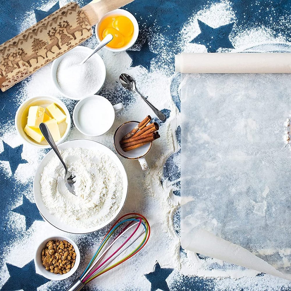 Discountershop Deegroller van hout voor kerstkoekjes | Gegraveerde Deegroller |kerstgebak| Uitsteekvormpjes |koekvormpjes| Koekjes | Koek | Discountershop Deegroller van hout voor kerstkoekjes | Gegraveerde Deegroller |kerstgebak| Uitsteekvormpjes |koekvormpjes| Koekjes | Koek |