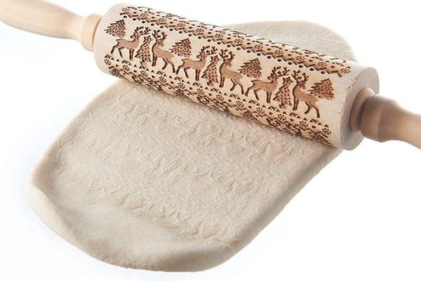 Discountershop Wooden rolling pin for Christmas cookies | Engraved Rolling Pin |Christmas Pastry| Cookie cutters | cookie cutters| Biscuits | cake | Discountershop Wooden rolling pin for Christmas cookies | Engraved Rolling Pin |Christmas Pastry| Cookie cutters | cookie cutters| Biscuits | cake |