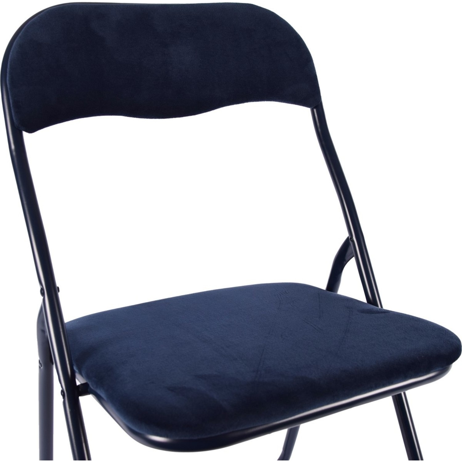 pack Min Verplaatsbaar Klapstoel- Vouwstoel velvet zitvlak en rug bekleed - stoel tafelstoel -  Discountershop.nl